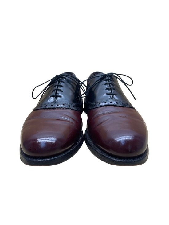 Allen Edmonds Men’s Burgundy/Black Leather Wingtip Oxford Dress Shoes Sz 12 main image 8